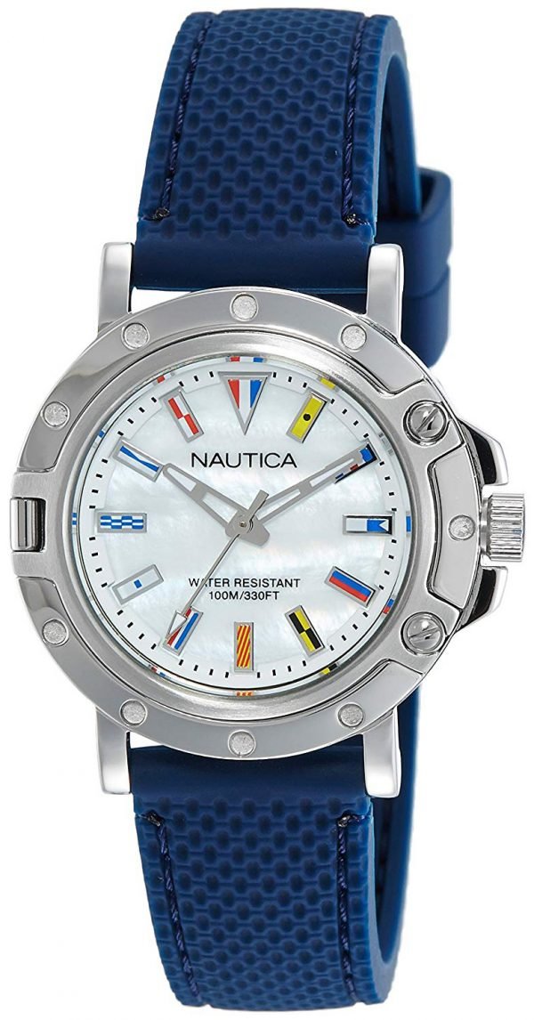 Nautica Nst Nad12551l Kello Valkoinen / Kumi