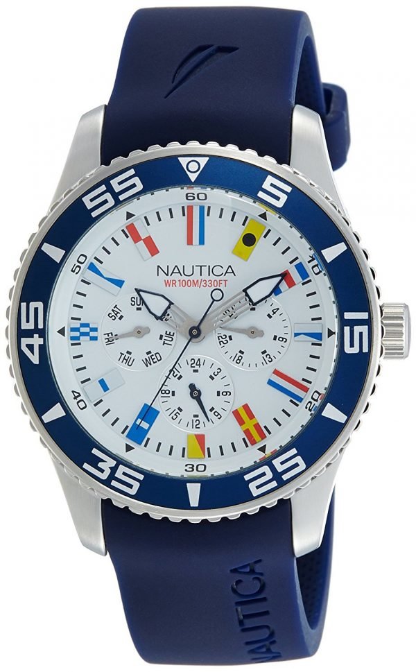 Nautica Nst Nai13502g Kello Valkoinen / Kumi