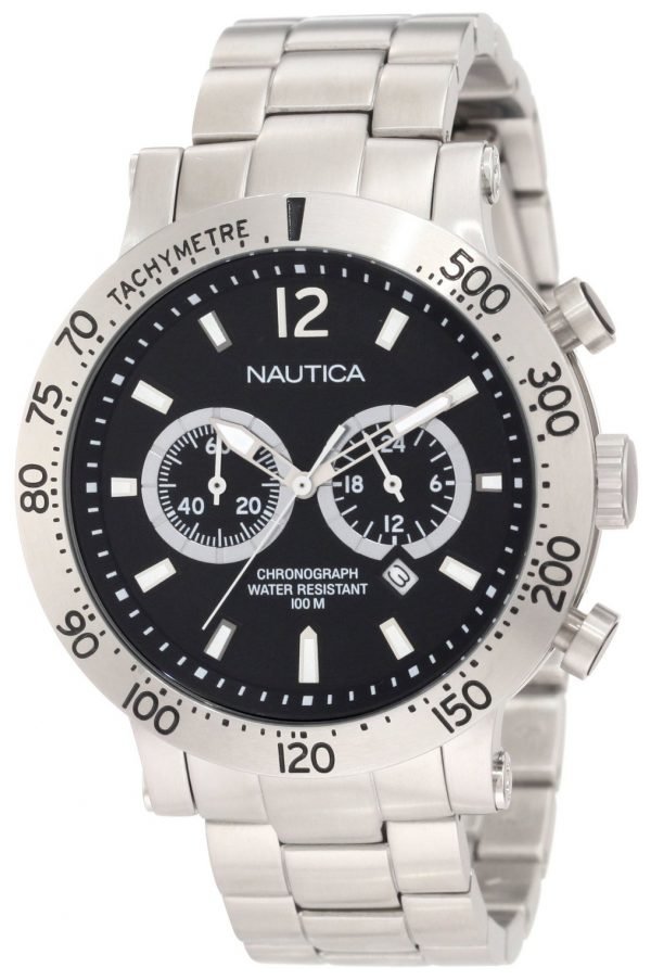 Nautica Nws 200 N23097g Kello Musta / Teräs