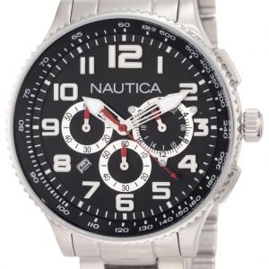 Nautica Ocn 38 N25521m Kello Musta / Teräs