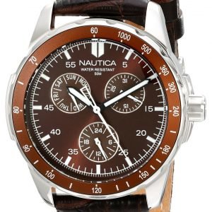 Nautica Windseeker N09550g Kello Ruskea / Nahka