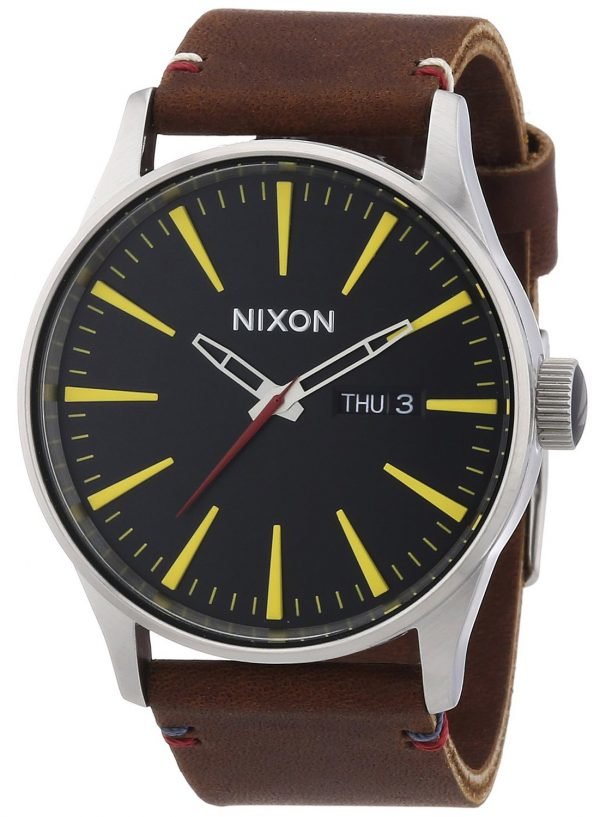 Nixon A105019-00 Kello Musta / Nahka