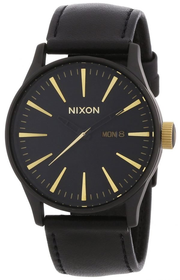 Nixon A1051041-00 Kello Musta / Nahka