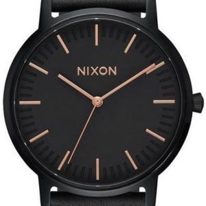 Nixon A1058957-00 Kello Musta / Nahka