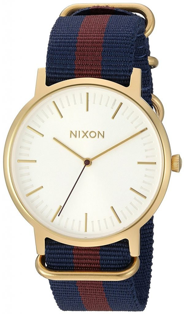 Nixon A10592439-00 Kello Valkoinen / Tekstiili