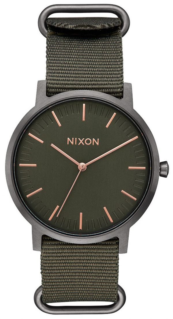 Nixon A10592441-00 Kello Vihreä / Tekstiili