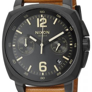 Nixon A10732447-00 Kello Musta / Nahka