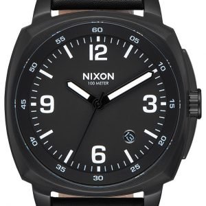 Nixon A1077001-00 Kello Musta / Nahka