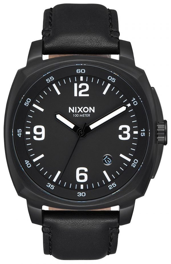 Nixon A1077001-00 Kello Musta / Nahka