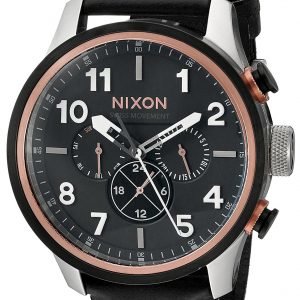 Nixon A10822051-00 Kello Musta / Nahka