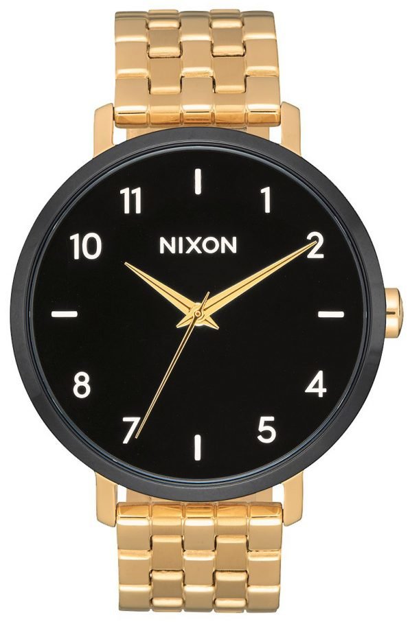 Nixon A10902226-00 Kello Musta / Kullansävytetty Teräs