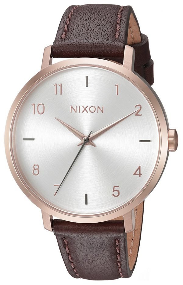 Nixon A10912369-00 Kello Valkoinen / Nahka