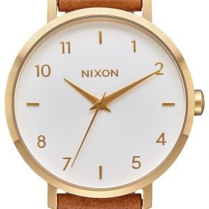 Nixon A10912621-00 Kello Valkoinen / Nahka