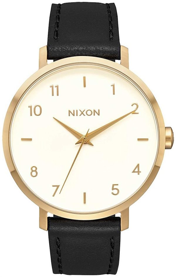Nixon A10912769-00 Kello Valkoinen / Nahka