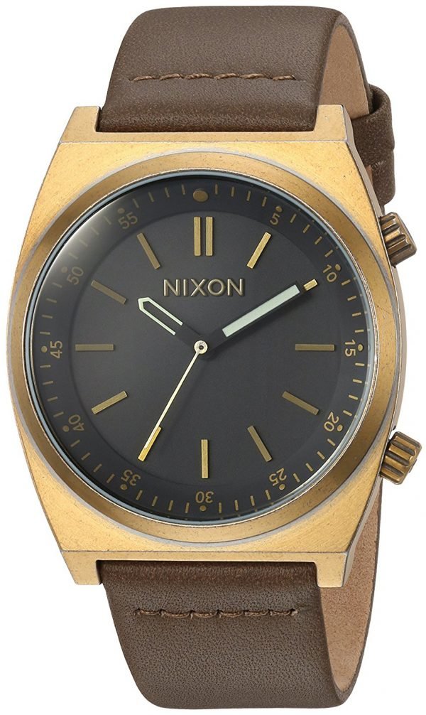 Nixon A11782539-00 Kello Musta / Nahka