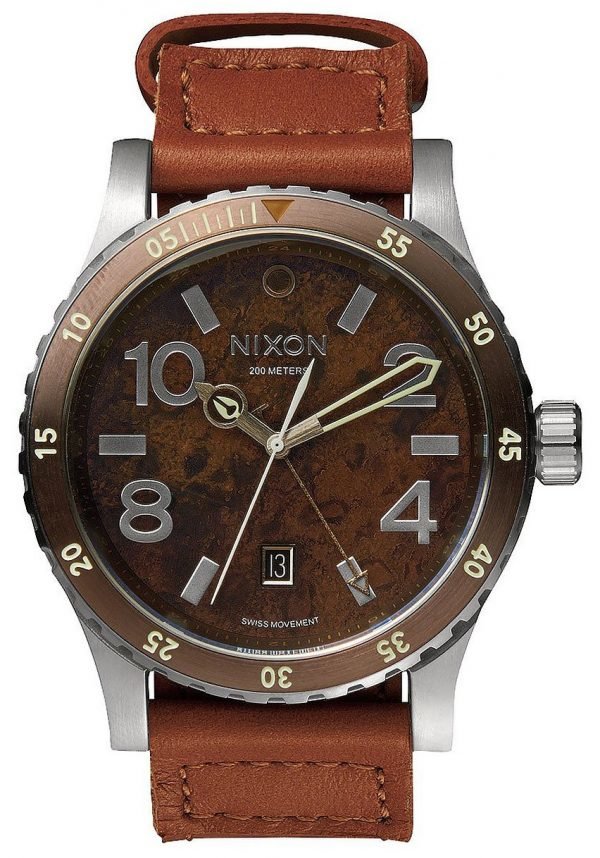 Nixon A2691958-00 Kello Ruskea / Nahka