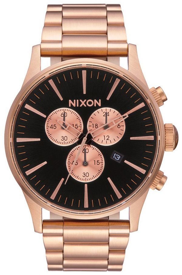 Nixon A3861932-00 Kello Musta / Punakultasävyinen