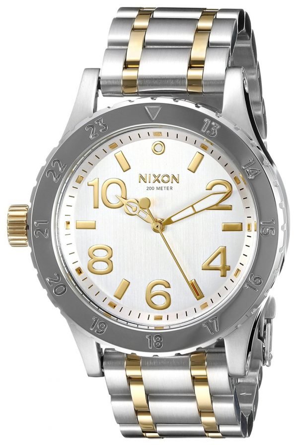 Nixon A4101921-00 Kello Hopea / Kullansävytetty Teräs