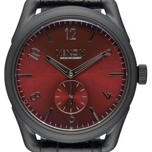 Nixon A4591886-00 Kello Punainen / Nahka