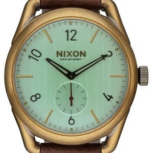 Nixon A4592223-00 Kello Vihreä / Nahka