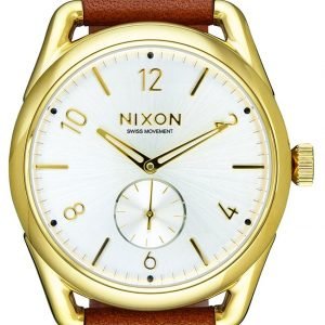 Nixon A4592227-00 Kello Valkoinen / Nahka