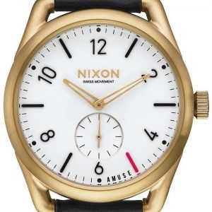 Nixon A4592498-00 Kello Valkoinen / Nahka