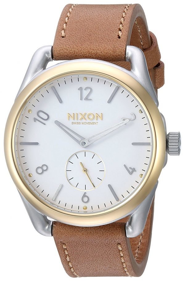 Nixon A4592548-00 Kello Valkoinen / Nahka