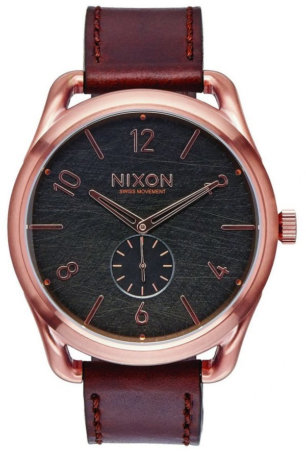 Nixon A4651890-00 Kello Musta / Nahka