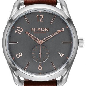 Nixon A4652064-00 Kello Harmaa / Nahka