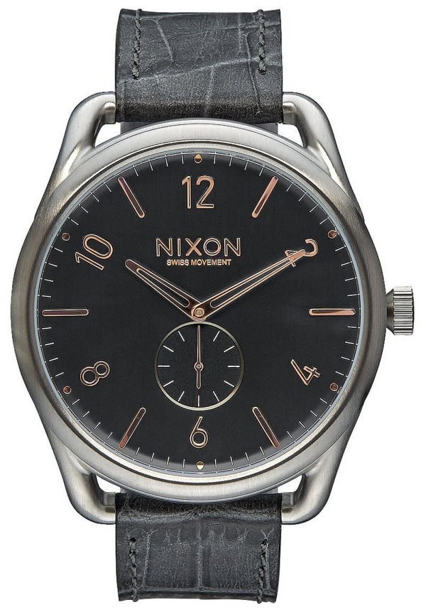 Nixon A4652145-00 Kello Musta / Nahka