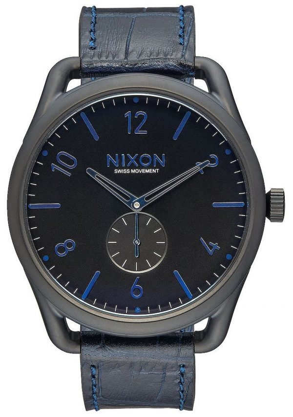 Nixon A4652153-00 Kello Musta / Nahka