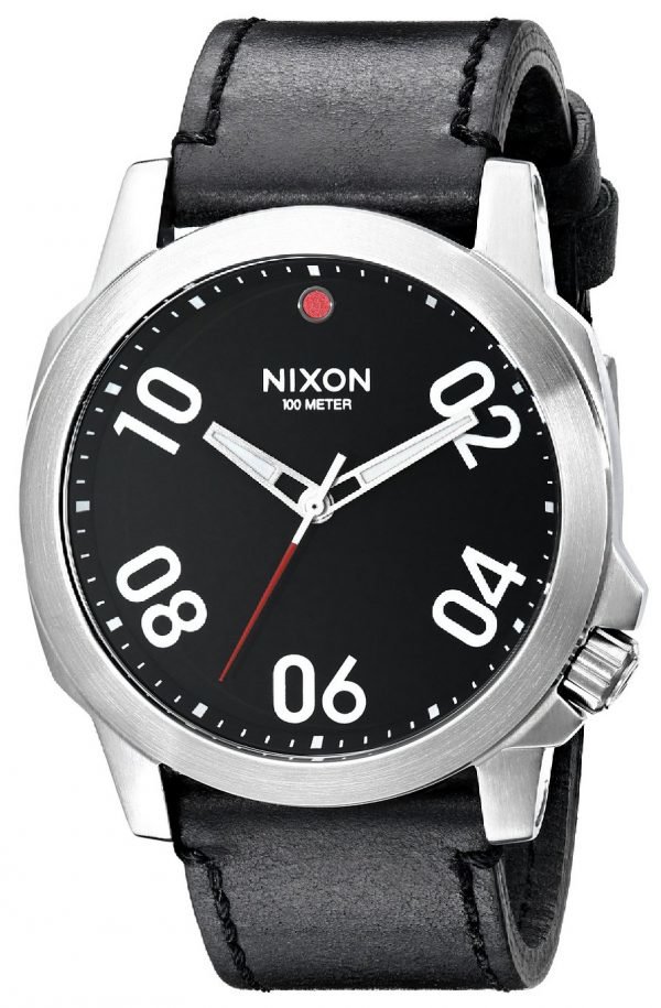 Nixon A466008-00 Kello Musta / Nahka