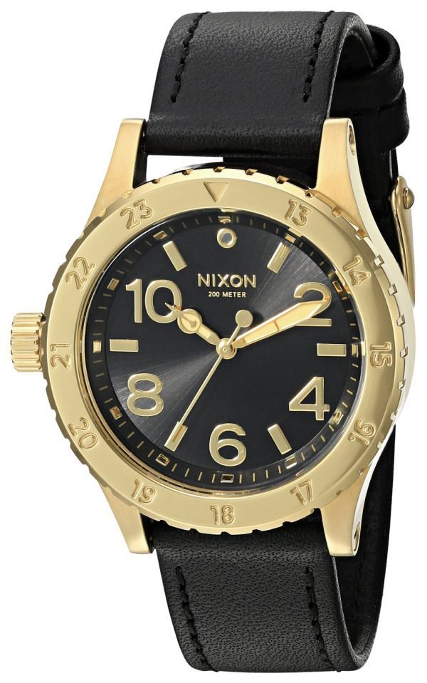 Nixon A467513-00 Kello Musta / Nahka