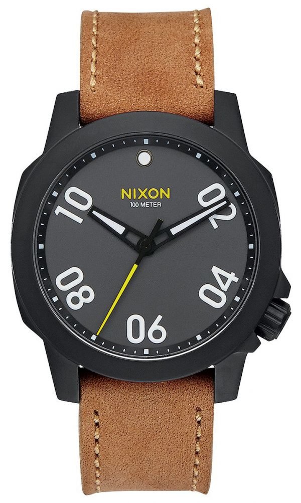 Nixon A4712093-00 Kello Harmaa / Nahka