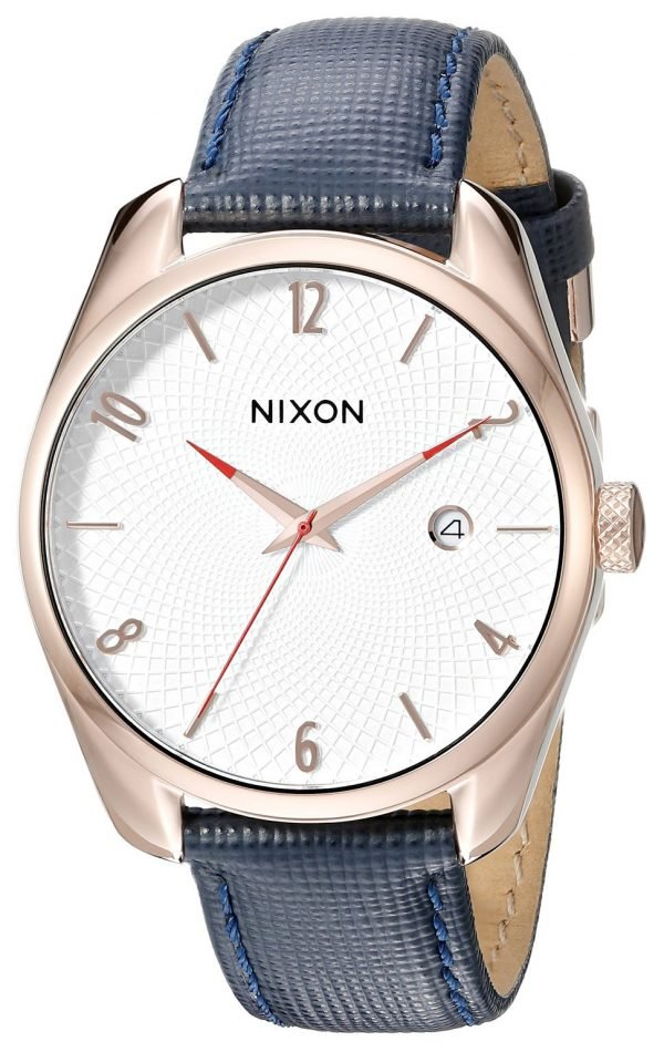 Nixon A4732160-00 Kello Valkoinen / Nahka