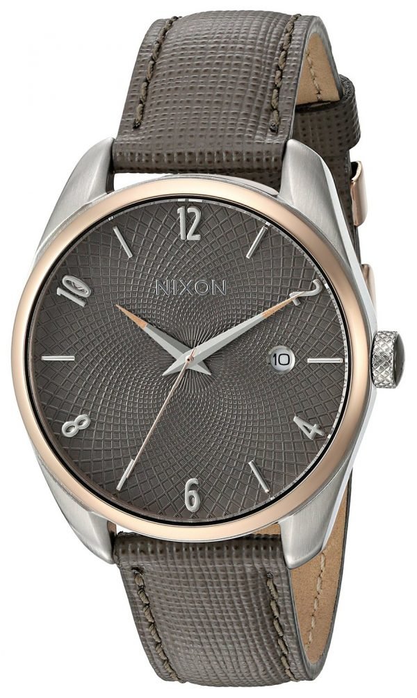 Nixon A4732214-00 Kello Harmaa / Nahka