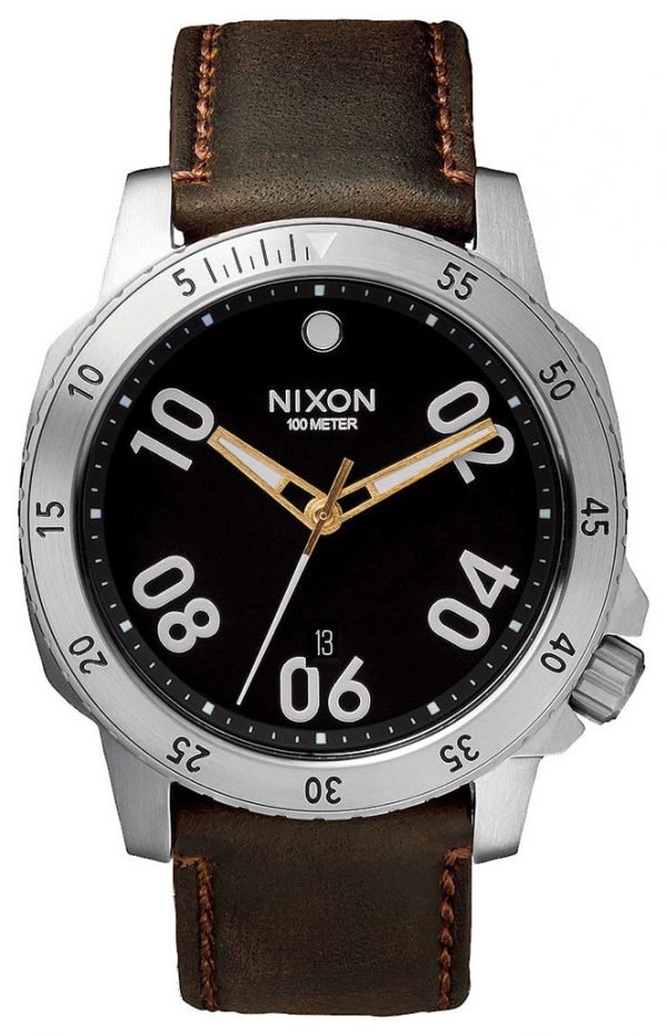 Nixon A508019-00 Kello Musta / Nahka