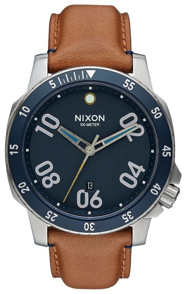 Nixon A5082186-00 Kello Sininen / Nahka