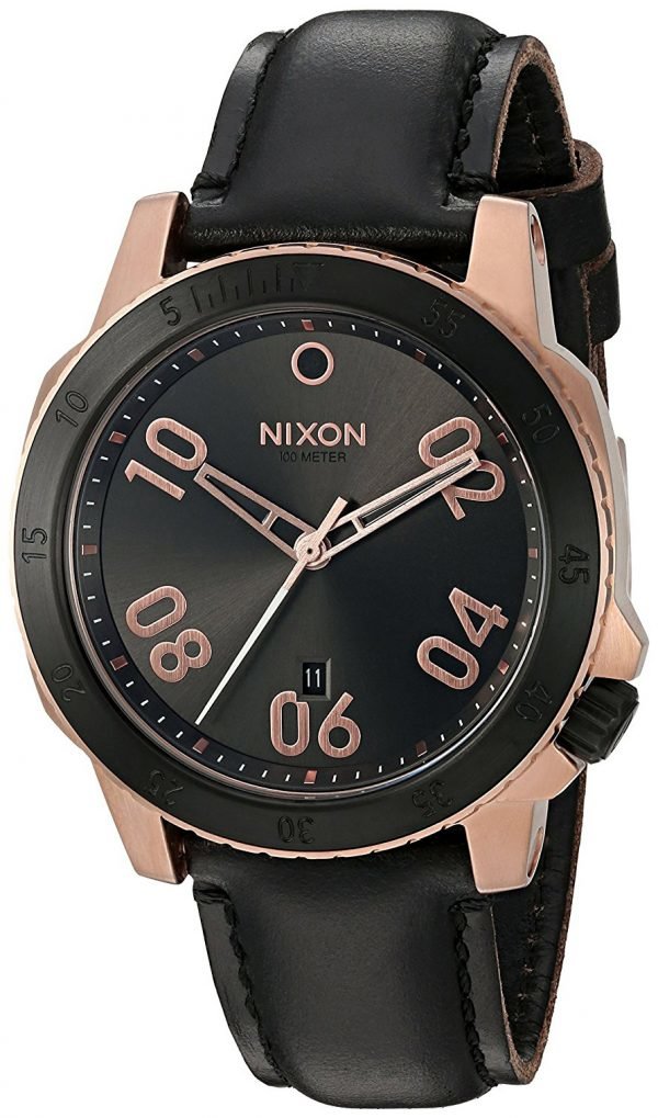 Nixon A5082308-00 Kello Musta / Nahka