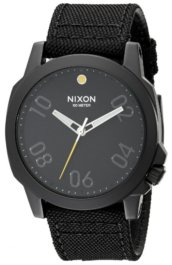 Nixon A514001-00 Kello Musta / Tekstiili