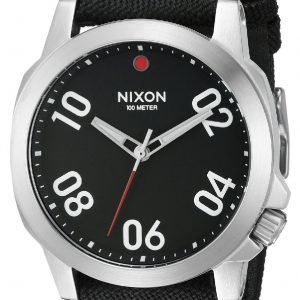 Nixon A514008-00 Kello Musta / Tekstiili