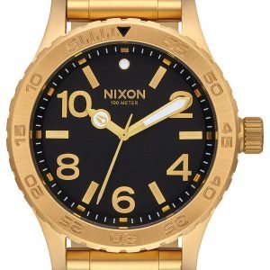 Nixon A916510-00 Kello Musta / Kullansävytetty Teräs