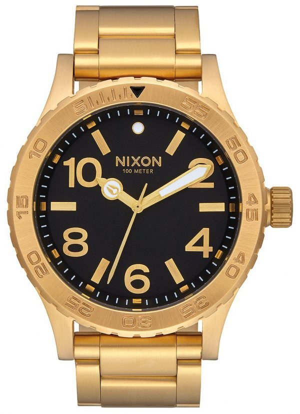 Nixon A916510-00 Kello Musta / Kullansävytetty Teräs