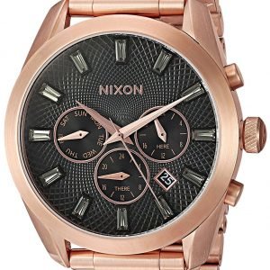 Nixon A9312046-00 Kello Musta / Punakultasävyinen