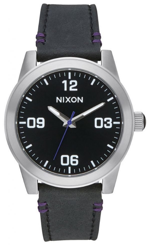 Nixon A933000-00 Kello Musta / Nahka