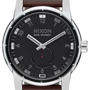 Nixon A938000-00 Kello Musta / Nahka