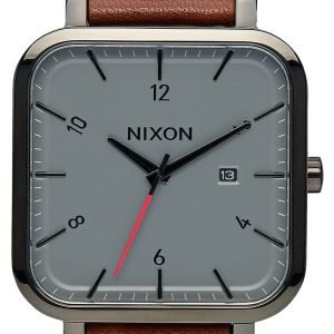 Nixon A939017-00 Kello Harmaa / Nahka