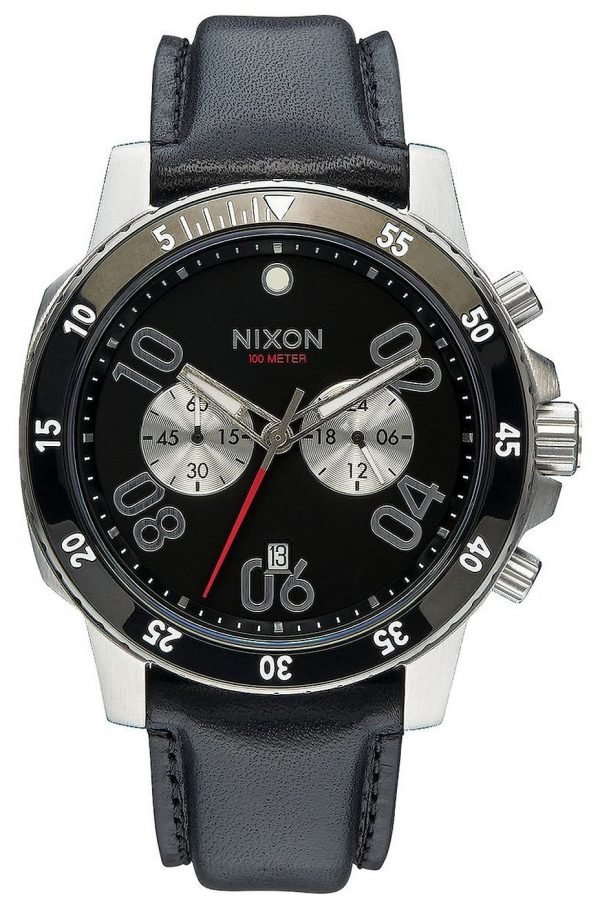 Nixon A940000-00 Kello Musta / Nahka