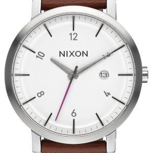 Nixon A9452168-00 Kello Valkoinen / Nahka