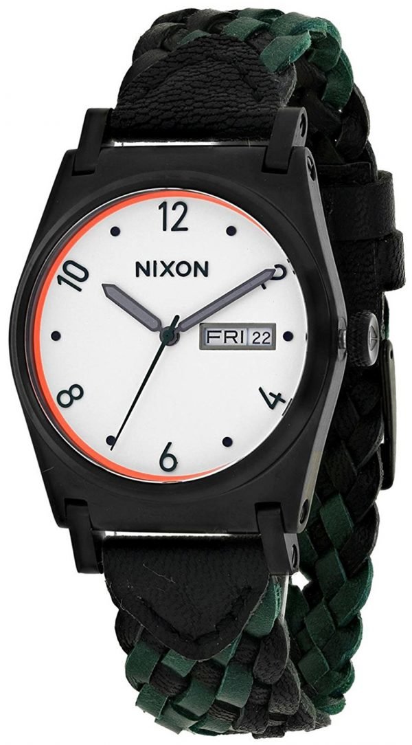 Nixon A9552357-00 Kello Valkoinen / Nahka